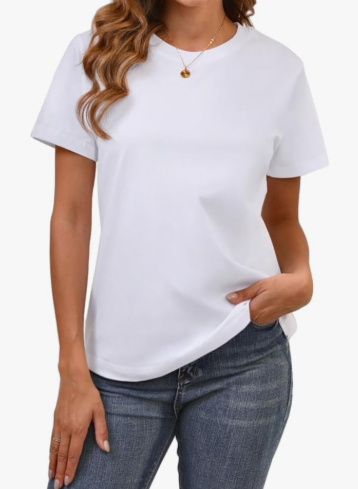 T Shirts for Women,Crew Neck Short Sleeve Summer Shirts
